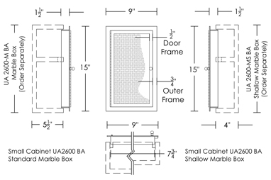 Lenox Cabinet Small with Mesh